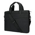 LLAYOO 14 Inch Laptop Sleeve Shoulder Bag Compatible with 14 Notebook Computer Chromebook Polyester Messenger Bag Carrying Case Briefcase for Men Women (Black)