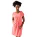 Plus Size Women's Knit Drawstring Dress by ellos in Sweet Coral (Size 26/28)