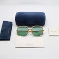 Gucci Accessories | New Gucci Unisex Square Sunglasses Gg1063s 002 Gold Green Gucci Eyewear Gg1063s | Color: Gold/Green | Size: Os