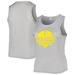 Women's Soft as a Grape Gray Pittsburgh Pirates Plus Size High Neck Tri-Blend Tank Top