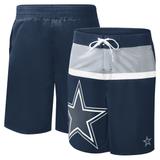 Men's G-III Sports by Carl Banks Navy Dallas Cowboys Sea Wind Swim Trunks