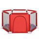 MAZY·URBAN Child Play Playpen, Baby Crawl Toddler Playpen, Child Outdoor Safety Oxplaypen Hex, Playpen Square, Playpen Foldable Portable, Baby Playpen-Blue_Playpen/Red/Fence