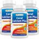 Best Naturals Coral Calcium Plus 1000 mg 250 Capsules (250 Count (Pack of 3))