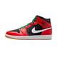 NIKE Nike Men Basketball Shoes, Black/White/Malachite/Fire Red, 6.5 UK