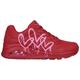 Sneaker SKECHERS "UNO DRIPPING IN LOVE" Gr. 39, rot (rot, pink) Damen Schuhe Modernsneaker Sneaker low