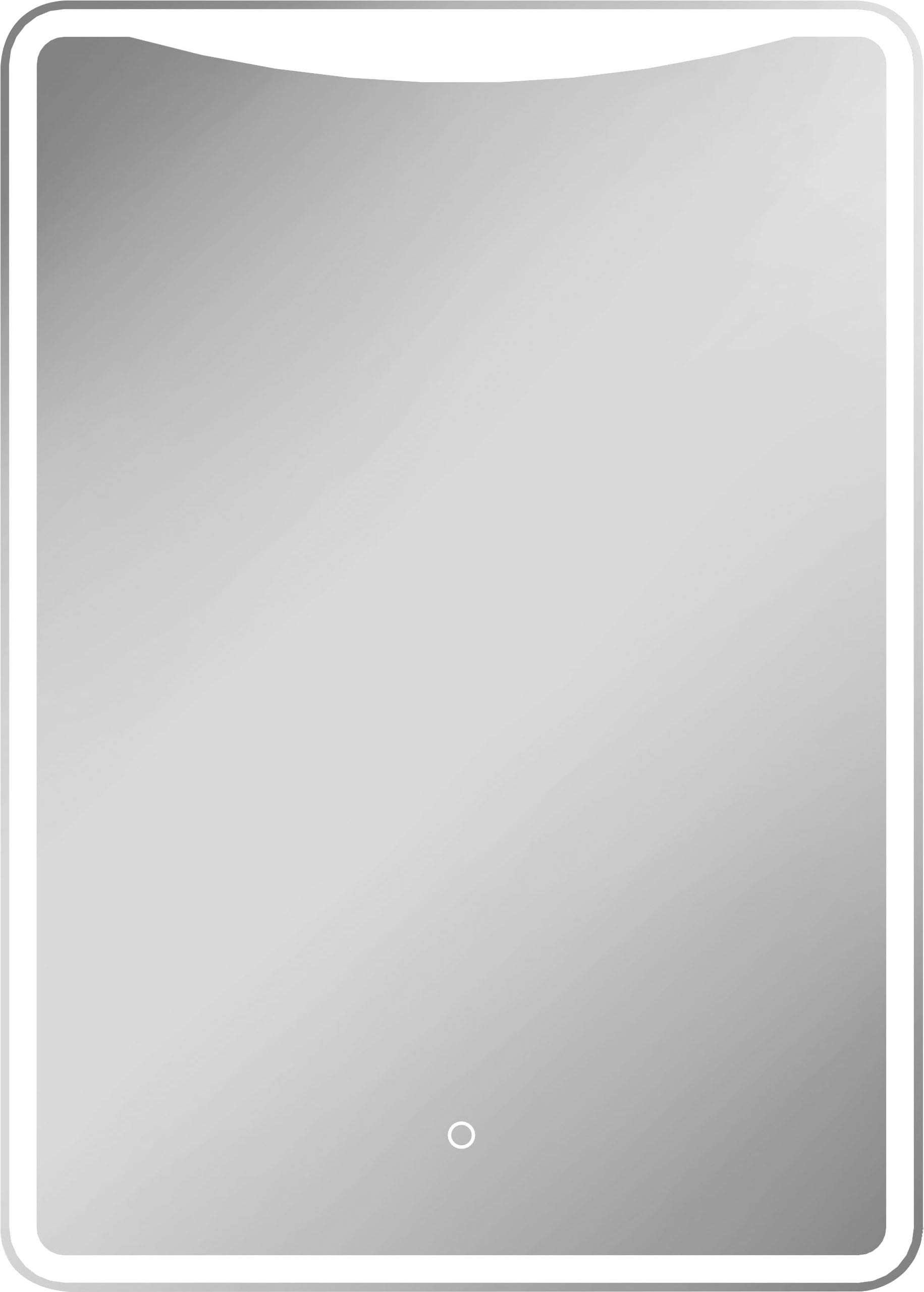 LED-Lichtspiegel JOKEY "Salerno", silber (silberfarben), Spiegelglas, Spiegel, 50x70cm