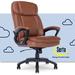 Serta at Home Serta Fairbanks Big & Tall High Back Executive Office & Gaming Chair w/ Layered Body Pillows Upholstered, in Red/Brown | Wayfair