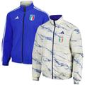 Men's adidas White Italy National Team Logo Anthem Reversible Full-Zip Jacket