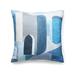 The House of Scalamandre Riad Cotton Print Pillow Down/Feather/Cotton Blend in Blue/White | 22 H x 22 W in | Wayfair SC 0001RIADPILL