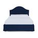 Joss & Main Mitali Low Profile Platform Bed Upholstered/Linen in Blue | 58 H x 66 W x 78 D in | Wayfair 83B1A9735C6A40A2AC4B473F7F721F12