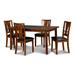 Red Barrel Studio® 4 - Person Dining Set Wood/Upholstered in Brown | 30 H x 61 W x 37 D in | Wayfair E624BFD2F4C7431FBF7F413B70886F1E