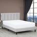 Latitude Run® Platform Bed Upholstered/Metal/Polyester in Gray | 46 H x 66 W x 88 D in | Wayfair 2C94A79127024B0F9ADA24C3EDB558C4