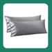 Everly Quinn Pillowcase Microfiber/Polyester/Silk/Satin in Black | King | Wayfair E9444D6C151A47B4AE1A73E44BA5B30C