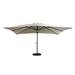 Arlmont & Co. Myleigh-Brooke 13' x 10' Rectangular Lighted Cantilever Umbrella in Brown | 103.6 H x 156 W x 120 D in | Wayfair