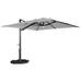 Arlmont & Co. Mohanram 10' Square Lighted Cantilever Umbrella in Gray | 94.5 H x 120 W x 120 D in | Wayfair 57BAE03D34DC4BFC84EB7B4829E9F3F6