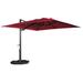 Arlmont & Co. Mordy 10' Square Cantilever Umbrella in Red | 94.5 H x 120 W x 120 D in | Wayfair D358706939D44EB998AEDA7E5566ED63