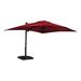 Arlmont & Co. Montravion 13' x 10' Rectangular Lighted Cantilever Umbrella in Red | 103.6 H x 156 W x 120 D in | Wayfair