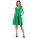 Sleeveless Plus Size Dress with Pockets