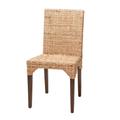 Chaise en rotin tressé beige