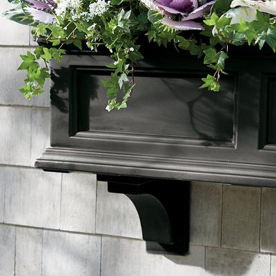 Devon Easy-Care Window Planter Pots Corbels, Set Of Two - White - Grandin Road