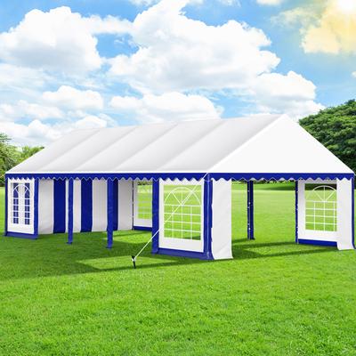 16'X32' Party Tent Heavy Duty Wedding Party Tent Outdoor Patio Tent Outdoor Gazebo Event Shelter Canopy with Carry Bags