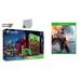 Microsoft 23C-00001 Xbox One S Minecraft Limited Edition 1TB Gaming Console with 2 Controller Included with Battlefield 1 BOLT AXTION Bundle Like New