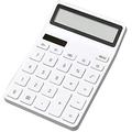 Heldig Desk Calculator Desk Calculator 12-Digit Office Calculator with Large LCD Display Big Sensitive Buttonï¼ŒBattery Desktop Calculators Basic Calculator (Color : White)