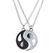 TPALPKT 2pcs Yin-Yang Matching Necklace Couple Necklaces for Women Men Best Friends Tai Chi Charms Friendship Necklace Couple Lover Jewelry Gifts B1P3