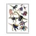 Stupell Industries Quirky Sweater Trend Dinosaurs Vintage Style Fashion Framed Wall Art 16 x 20 Design by Hanna Melin