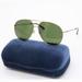 Gucci Accessories | New Gucci Aviator Sunglasses Gg0832s 002 Gold Green Aviator Eyewear Gucci | Color: Gold/Green | Size: Os