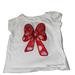 Disney Shirts & Tops | Disney Parks Minnie Mouse Embroidered Bow T-Shirt Baby Girl Infant 6 Months | Color: Red/White | Size: 6mb