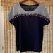 J. Crew Tops | J Crew Embroidered Beaded Top | Color: Red/White | Size: M