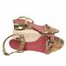 Kate Spade Shoes | Kate Spade Sz 9 Gold Metallic Heel Multicolor Snake | Color: Gold/Pink | Size: 9