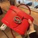 Coach Bags | Coach Georgie Gem Crossbody Vanity Case Signature Leather Purse.Bright Poppy Red | Color: Red/Silver | Size: Os