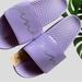 Pink Victoria's Secret Shoes | New Medium Vs Pink Slides In Purple Script Logo | Color: Purple | Size: Medium 7/8