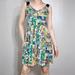 Madewell Dresses | Broadway & Broome 100% Silk Dress | Color: Green/Yellow | Size: Xs