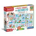 Clementoni 16437 Sapientino – Das riesige Lernspiel 3 Jahre, Puzzle Alphabet Kinder, 24 Teile, Lernen der Buchstaben – Made in Italy, Italienisch, 100 x 70 Centimeters