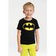 T-Shirt LOGOSHIRT "Batman" Gr. 140, schwarz (schwarz, gelb) Mädchen Shirts T-Shirts