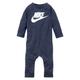 Strampler NIKE SPORTSWEAR "NON-FOOTED HBR COVERALL" Gr. 56, N-Gr, schwarz (obsidian) Kinder Overalls Strampler