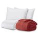 Ella Jayne Home Microfiber 4 Piece Comforter Set Polyester/Polyfill/Microfiber in Red | King Comforter +3 Additional Pieces | Wayfair