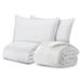 Ella Jayne Home Microfiber 4 Piece Comforter Set Polyester/Polyfill/Microfiber in White | Cal. King Comforter +3 Additional Pieces | Wayfair