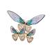 Kim Seybert Flutter Napkin Ring in Lilac/Periwinkle, Set of 4 in a Gift Box, Metal | 2 H x 3 W x 3.5 D in | Wayfair NR1239135LILPW