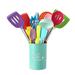 QXXSJ 15Pcs Kitchen Silicone Cooking Utensils Set w/ Holder, Colorful Silicone Utensil Sets | Wayfair HJX-057