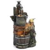 Millwood Pines Pauls Resin Farmhouse Faucet & Pails Fountain w/ Light | 25.39 H x 14.57 W x 10.24 D in | Wayfair F3BB0603A4E64C5AA0D10C3AEAC24AEB