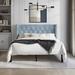 House of Hampton® Ffyona Tufted Standard Bed Upholstered/Velvet in Blue | 49.84 H x 45.11 W x 80.18 D in | Wayfair 163C7E4BCFF047EF90E4BED900408FBF