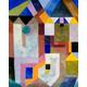 Colorful Architecture by Klee | Poster | Wall Art | Home Decor |