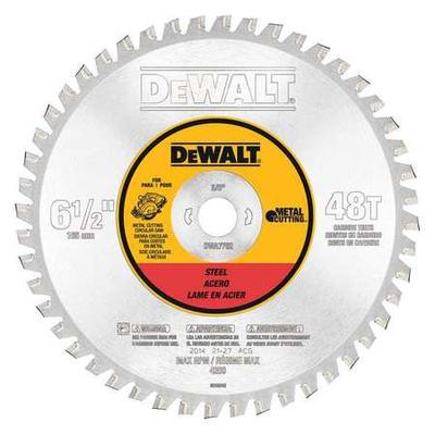 DEWALT DWA7762 6 1/2" 48T Ferrous Metal Cutting 5/8" Arbor