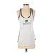 Under Armour Active Tank Top: White Activewear - Women's Size Small