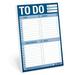 Knock Knock To Do Pad To-Do List Notepad for Daily Tasks Errands Notes 6 x 9-inches (Blue)