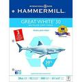 Hammermill Paper Great White 30% Recycled Printer Paper 8.5 x 11 Paper Letter Size 3 Hole 20lb Paper 92 Bright 1 Ream / 500 Sheets (086702C) Acid Free Paper